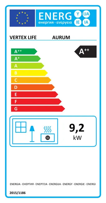 Estufa de pellet AURUM 10 kW blanco WIFI