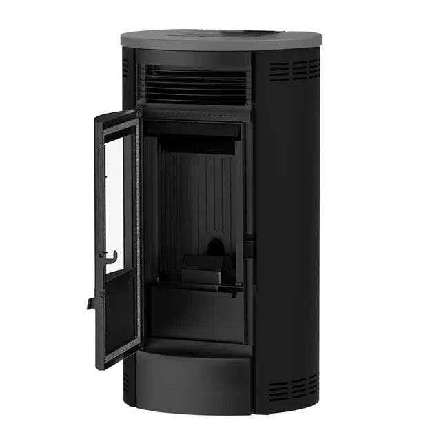 Estufa de pellets Flavia 9,5 kW Sannover Negro