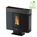 Estufa de pellet canalizable FREEPOINT Moon WiFi 10kW silver