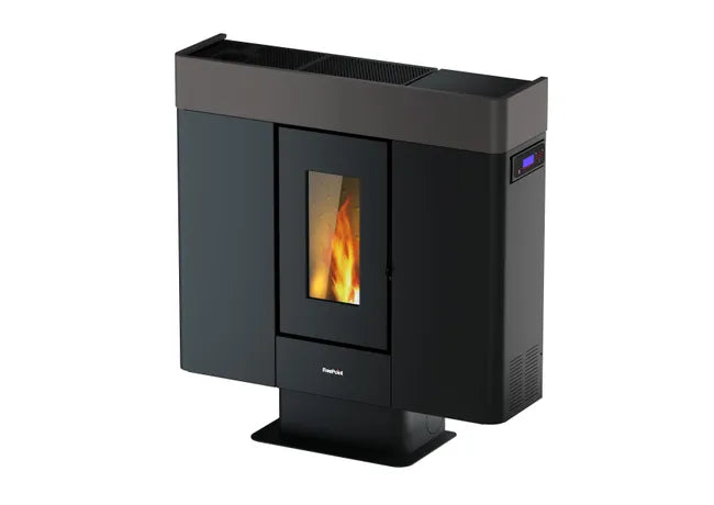 Estufa de pellet canalizable FREEPOINT Moon WiFi 10kW silver
