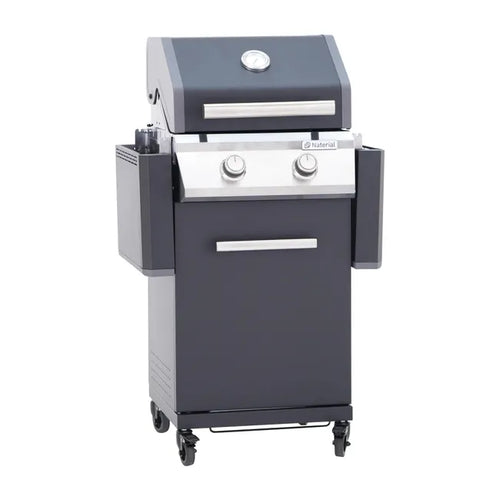 Barbacoa de gas NATERIAL Kenton II de 2 quemadores y 7 kw de potencia recomendado para menos de 6 personas