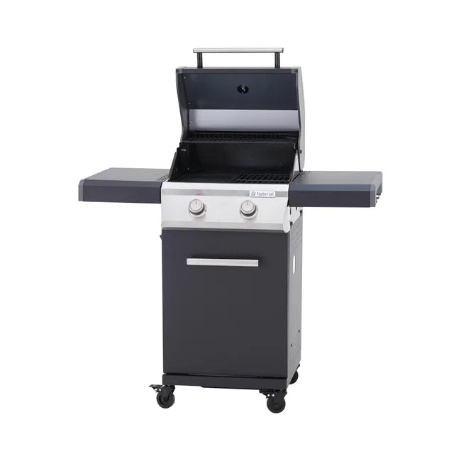 Barbacoa de gas NATERIAL Kenton II de 2 quemadores y 7 kw de potencia recomendado para menos de 6 personas