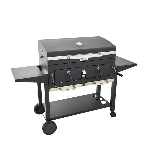 Barbacoa de carbón Centaurus King 2 chimeneas NATERIAL para más de 10 personas