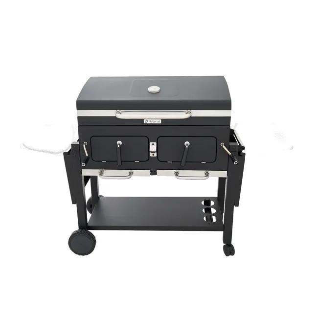 Barbacoa de carbón Centaurus King 2 chimeneas NATERIAL para más de 10 personas