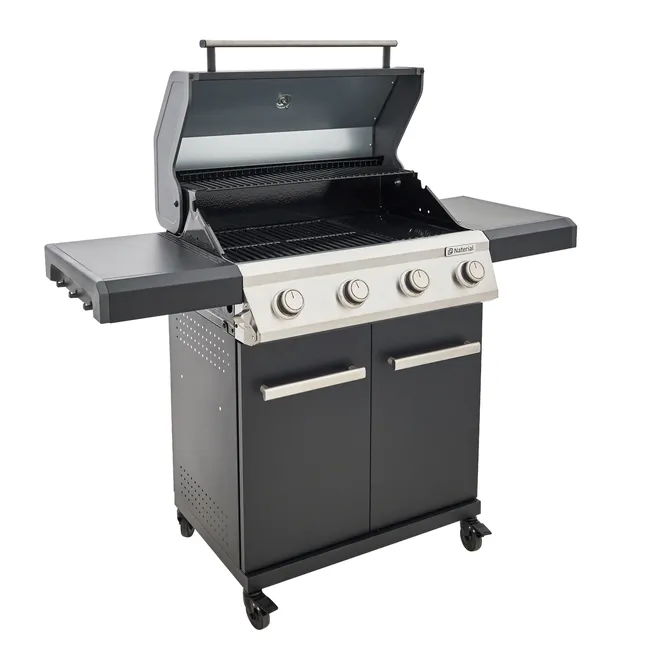 Barbacoa de gas NATERIAL Kenton II de 4 quemadores y 14 kw de potencia recomendado para más de 10 personas