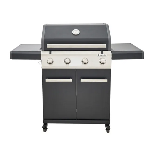Barbacoa de gas NATERIAL Kenton II de 4 quemadores y 14 kw de potencia recomendado para más de 10 personas