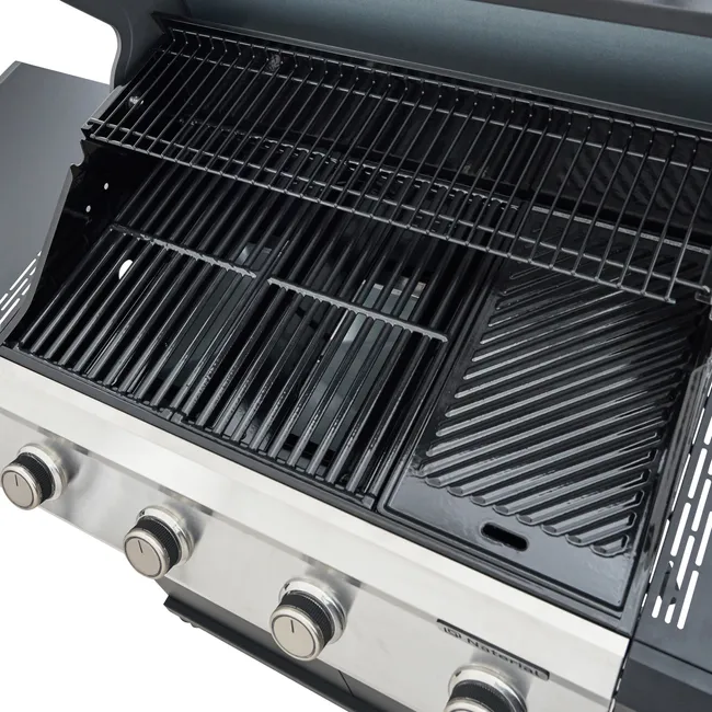 Barbacoa de gas NATERIAL Kenton II de 4 quemadores y 14 kw de potencia recomendado para más de 10 personas
