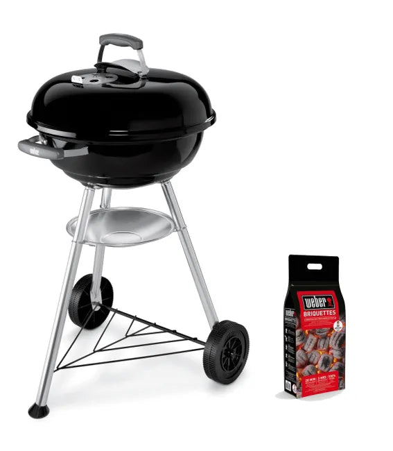 Barbacoa de carbón+ 3kg de briquetas WEBER recomendado para de 6 a 10 comensales