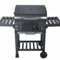 Barbacoa de carbón premium Negro - 122x65x103.5 cm