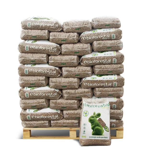 Palet de 70 sacos de pellet BIOFORESTAL