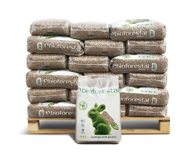 Palet de 42 sacos de pellet BIOFORESTAL
