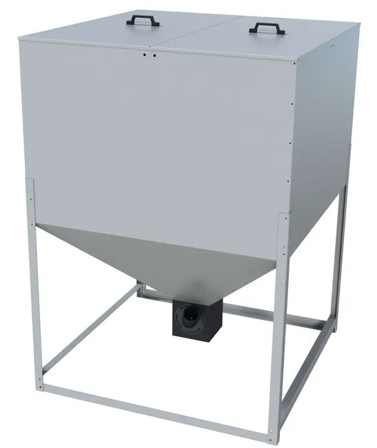 Tolva de pellets de 900 litros / 450 kg en chapa galvanizada