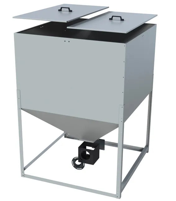Tolva de pellets de 900 litros / 450 kg en chapa galvanizada