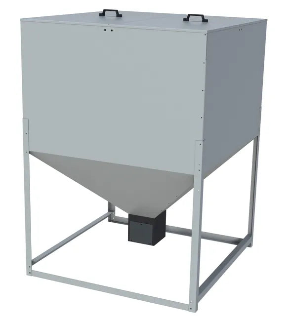 Tolva de pellets de 900 litros / 450 kg en chapa galvanizada