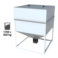 Tolva de gránulos de 1700 litros / 850 kg en chapa galvanizada 1160.25