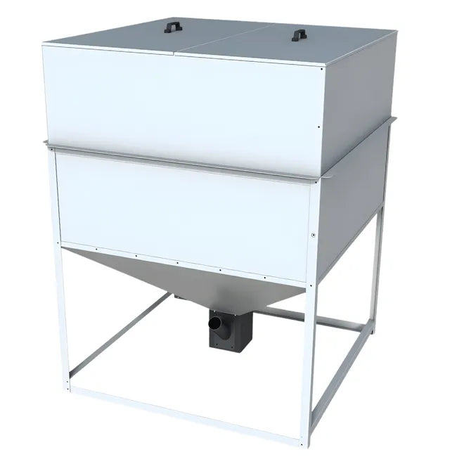 Tolva de gránulos de 1700 litros / 850 kg en chapa galvanizada 1160.25