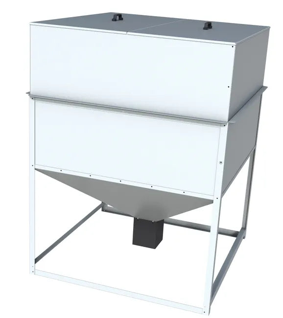 Tolva de gránulos de 1700 litros / 850 kg en chapa galvanizada 1160.25