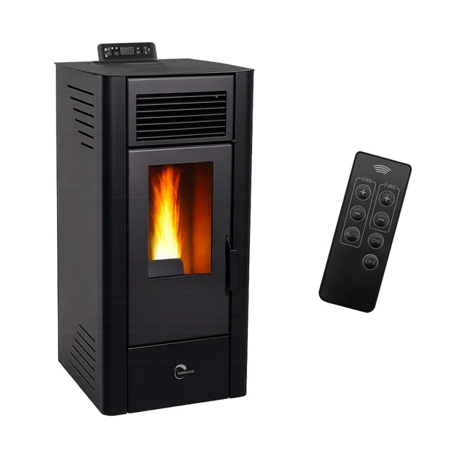 Estufa de pellets Anita 11,6 kW Negro Sannover